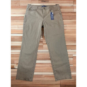 NWT Bandolino Mandie Brown Jean Pants Women’s Sz 16 Short  Stretch Straight